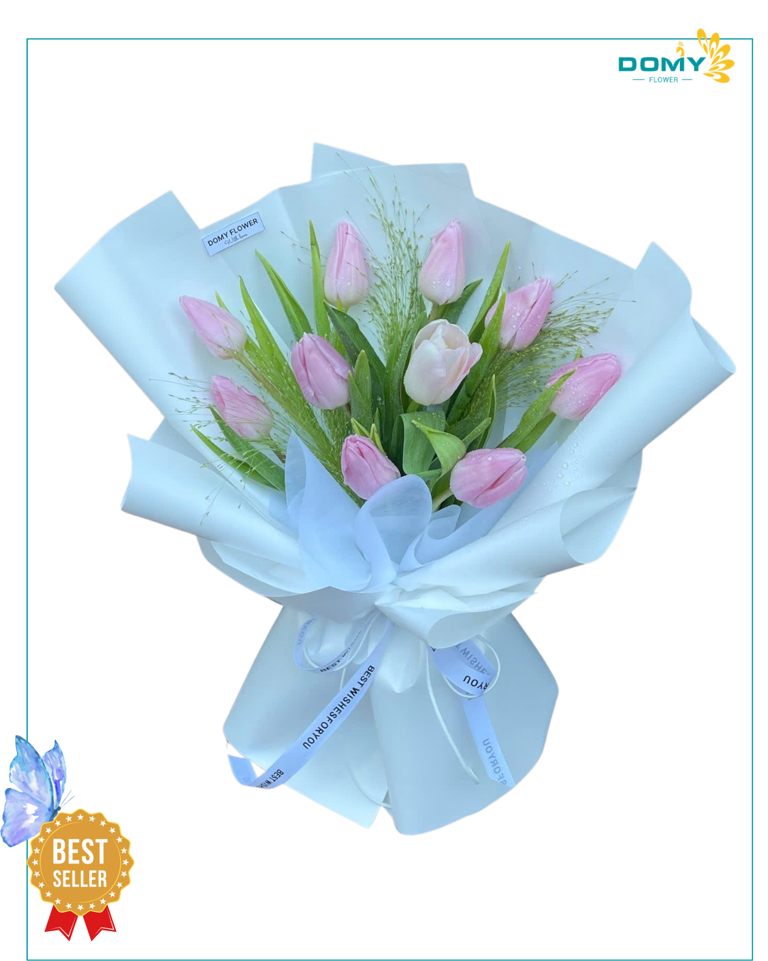 BÓ HOA TULIP HỒNG